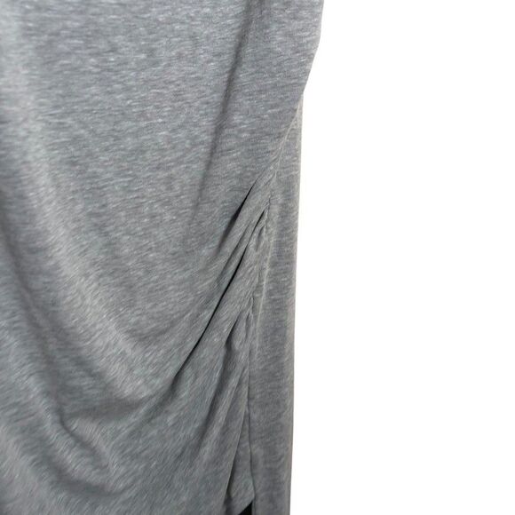 Leith Dress Women's Small Gray Sleeveless Ruched Tank Round Neck Solid Casual - Picture 4 of 9